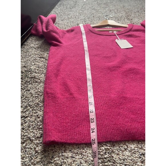 NWT Lauren Conrad Pink Women's Fuchsia Knit Super soft Sweater Size Large - Picture 5 of 6